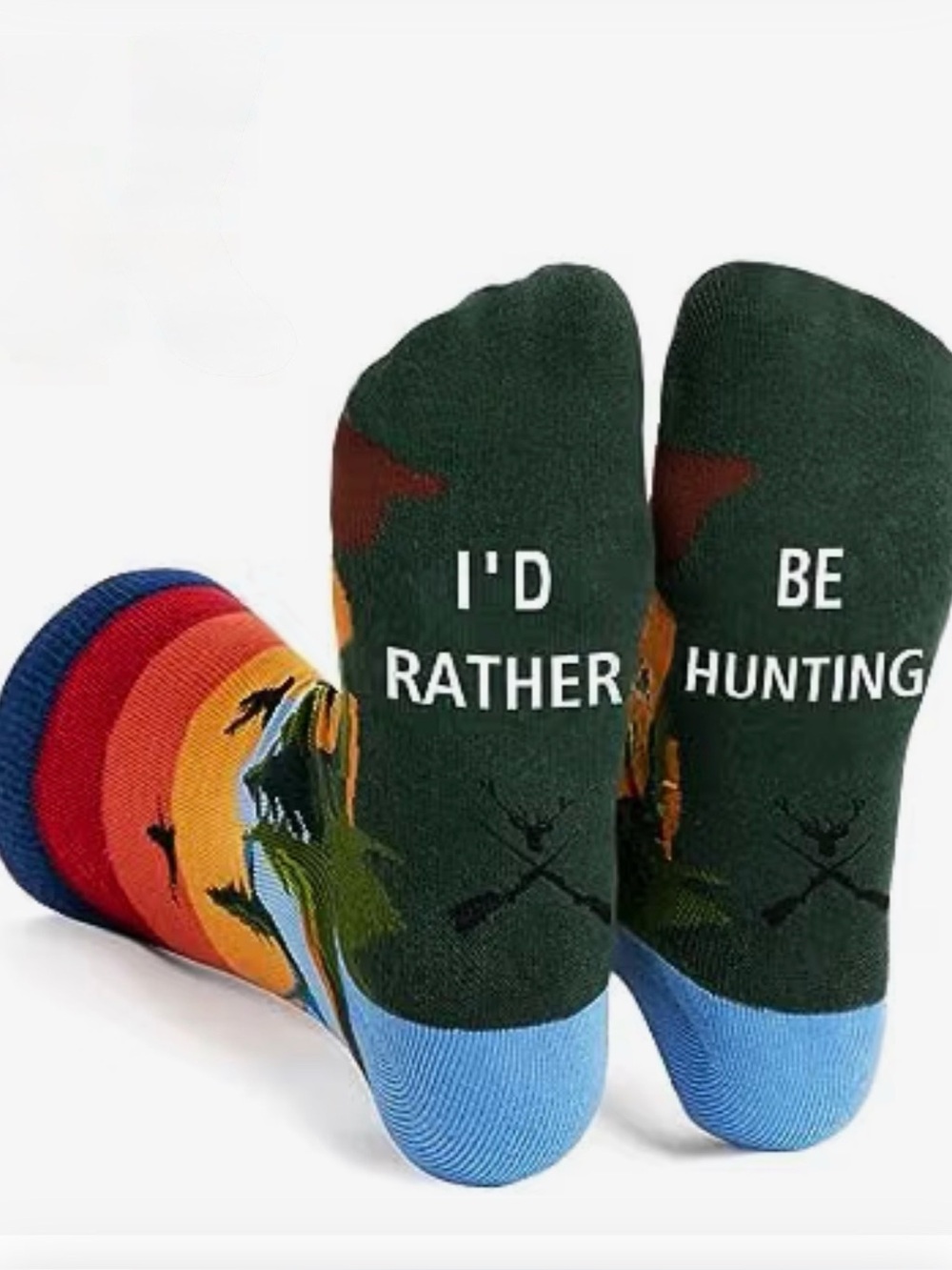 I'd Rather Be Hunting Men's Crew Socks